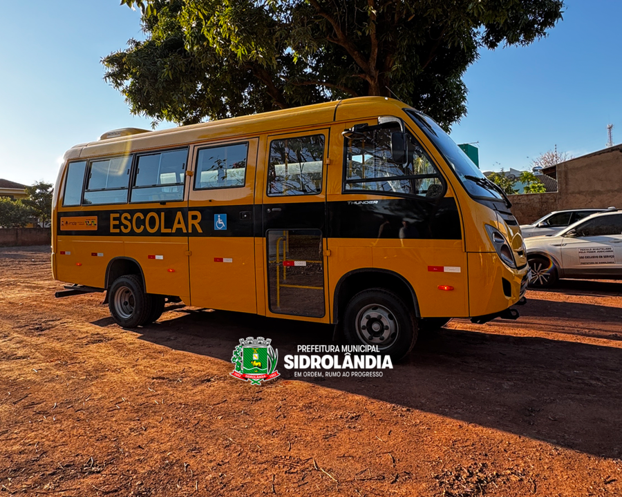 Prefeitura de Sidrolândia recebe novo ônibus escolar para fortalecer a frota