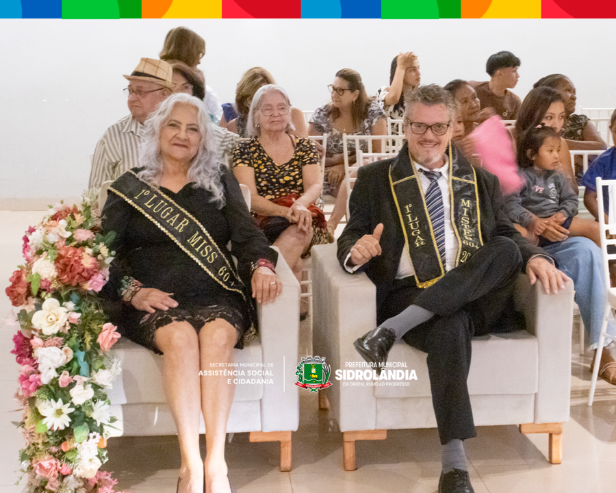 Miss e Mister 60+ celebram a beleza, alegria e vitalidade da melhor idade em Sidrolândia