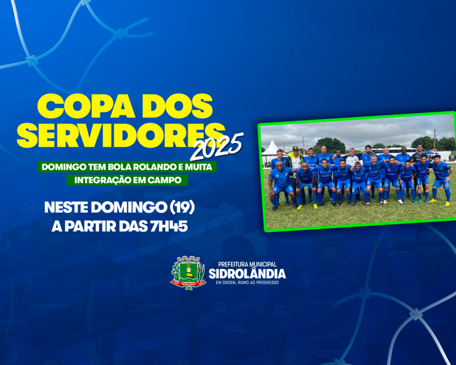 Com nove equipes na disputa, Sidrolândia dá início neste domingo (19) à Copa dos Servidores 2025