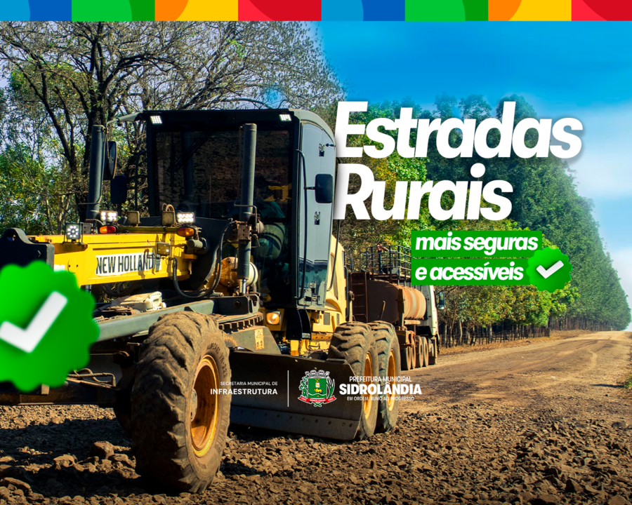 Prefeitura mantém patrolamento contínuo e melhora estradas em todos os assentamentos