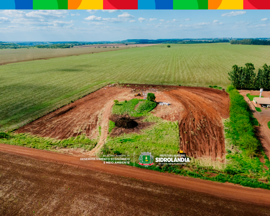 Sidrolândia inaugura o primeiro EcoPonto Municipal para descarte gratuito de entulhos e resíduos.