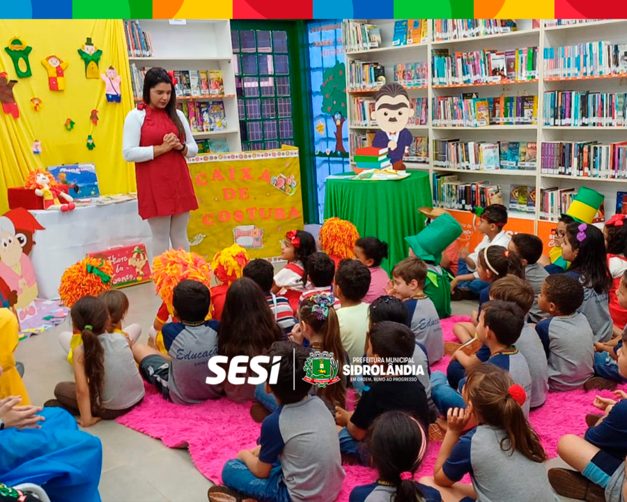 Leitura que encanta: crianças de Sidrolândia vivenciam novas histórias no projeto “Hora do Conto”