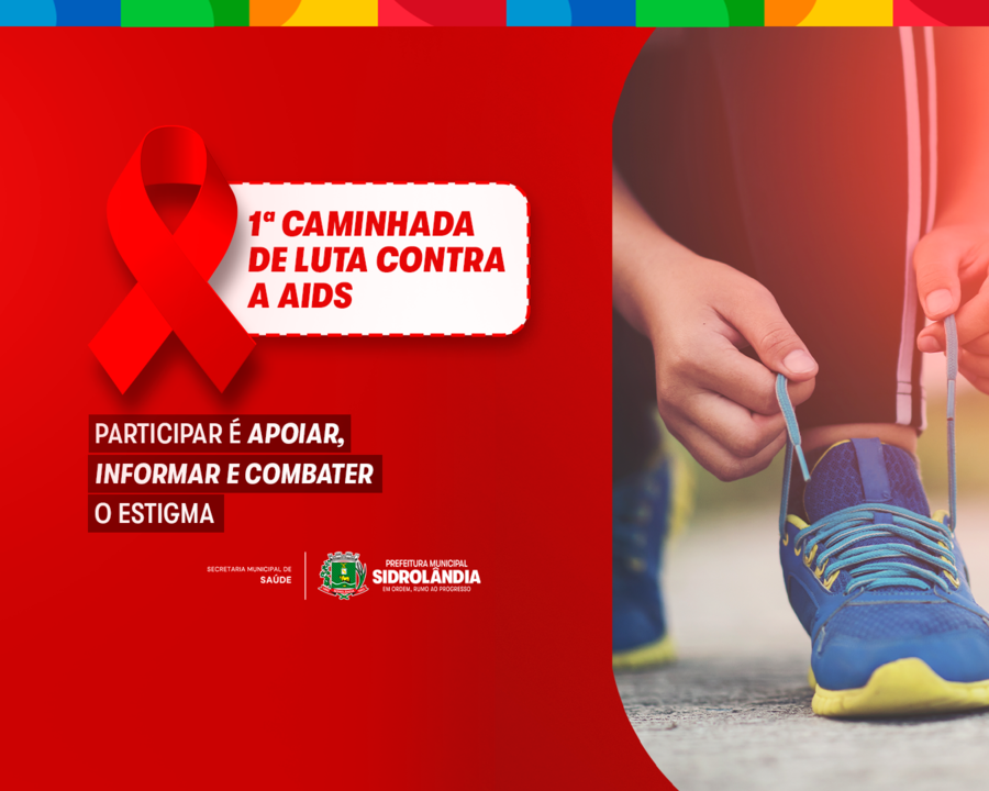 Sidrolândia realiza 1ª Caminhada de Luta Contra a Aids no Dia Mundial de Combate à doença