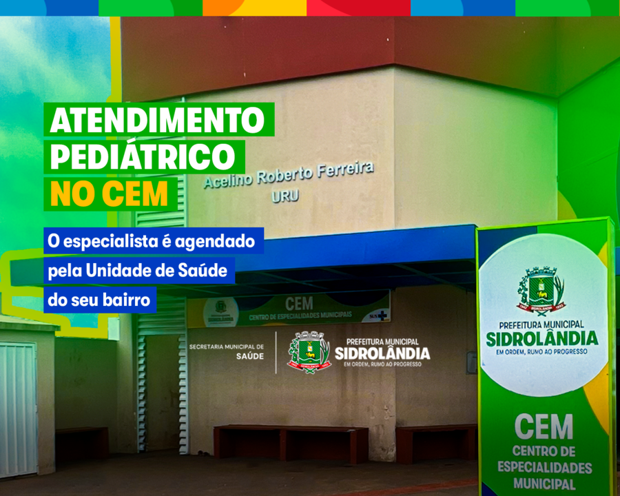 Centro de Especialidades Médicas oferece atendimento pediátrico mediante encaminhamento das Unidades de Saúde