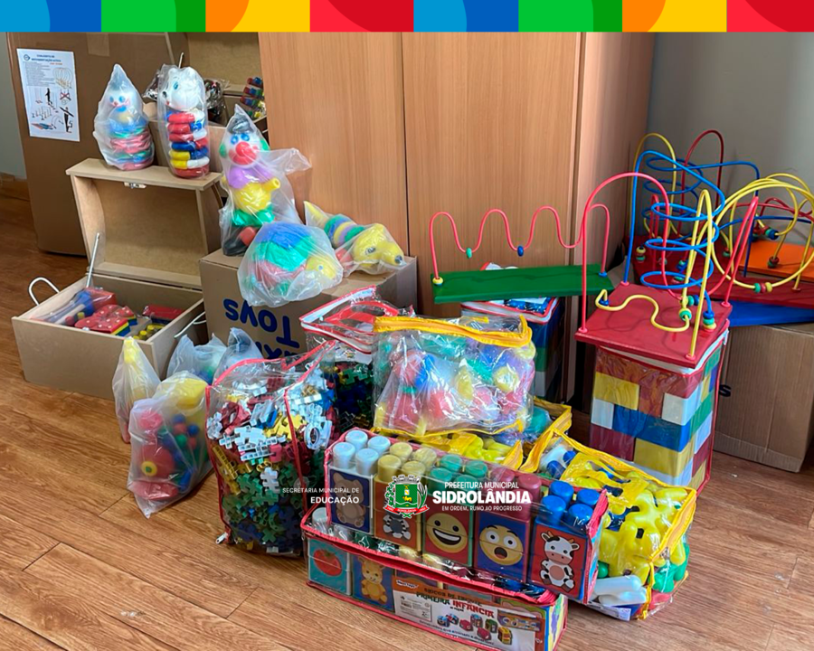 Prefeitura inicia entrega de kits de brinquedos pedagógicos para os CMEIs de Sidrolândia