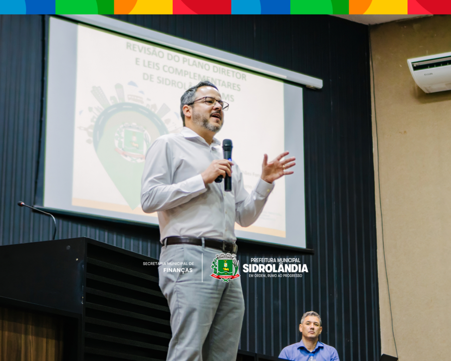 Sidrolândia inicia revisão do Plano Diretor com audiência pública participativa