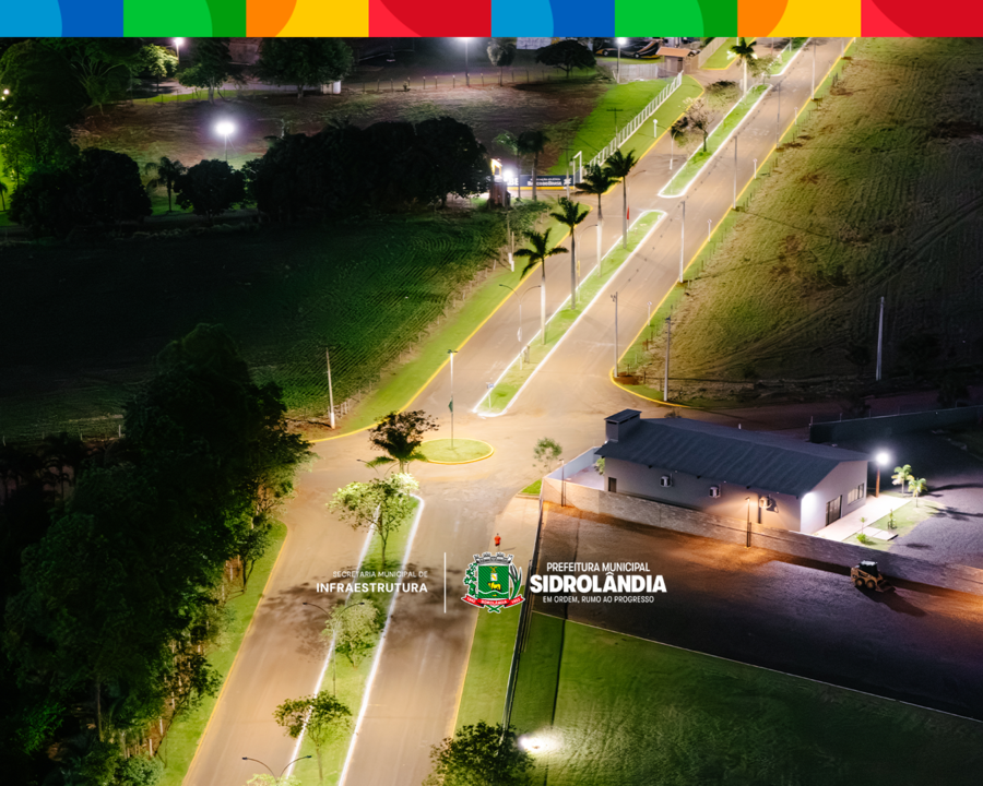 Sidrolândia ganha mais segurança e eficiência com nova iluminação em LED na Av. das Flores e Av. Mato Grosso