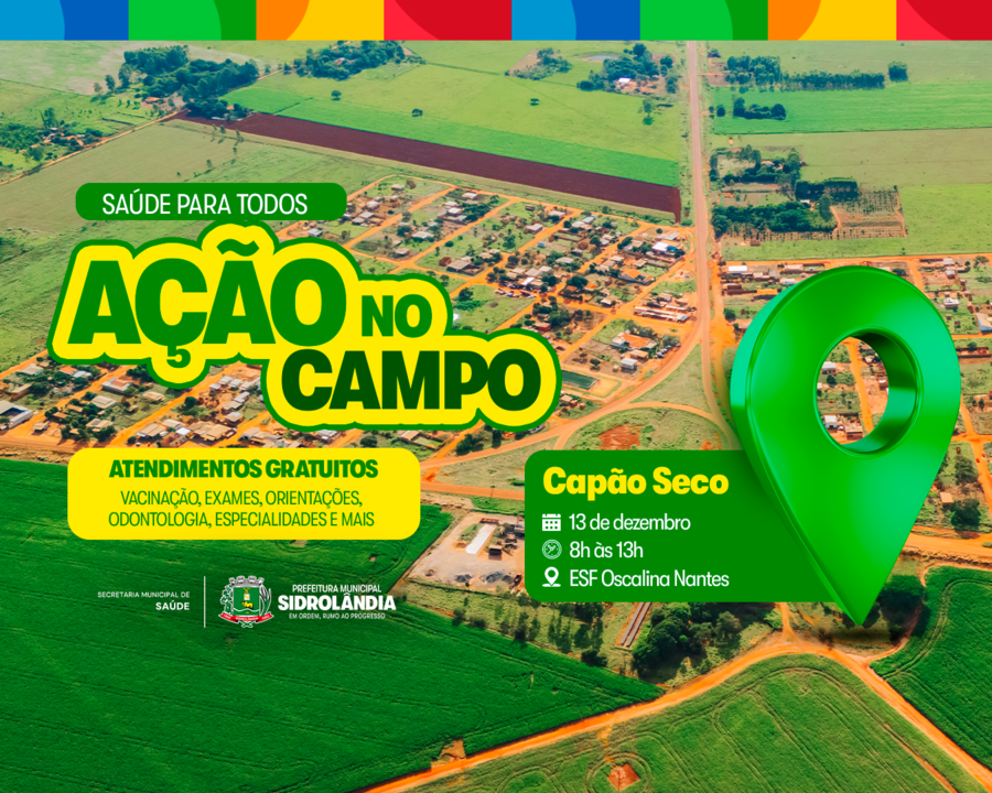 Saúde para Todos: Ação no Campo oferece serviços de saúde e prevenção para moradores do Capão Seco