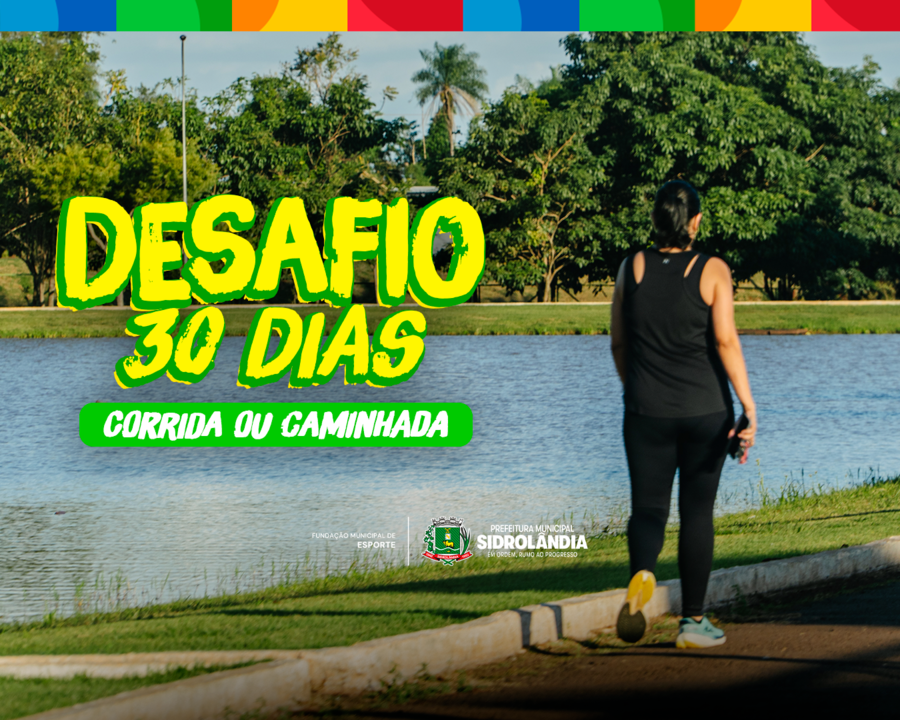 Sidrolândia lança Desafio 30 Dias de Corrida ou Caminhada para promover saúde e bem-estar no verão