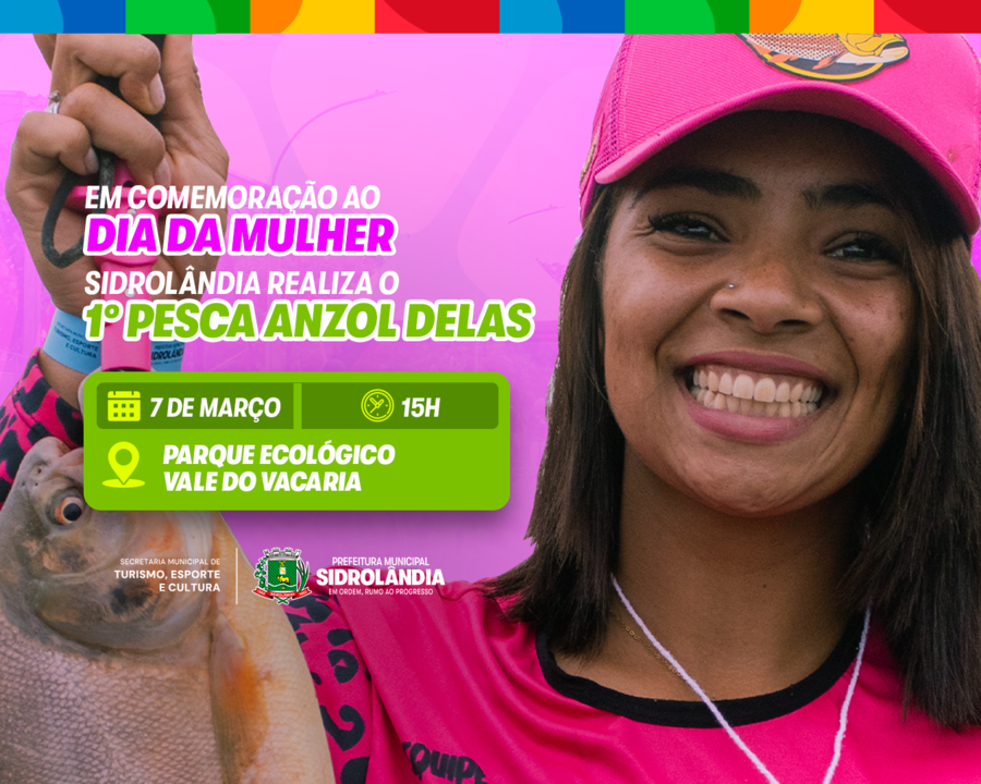 Em comemoração ao Dia da Mulher, Setesc realiza 1º Pesca Anzol Delas e inscrições estão abertas