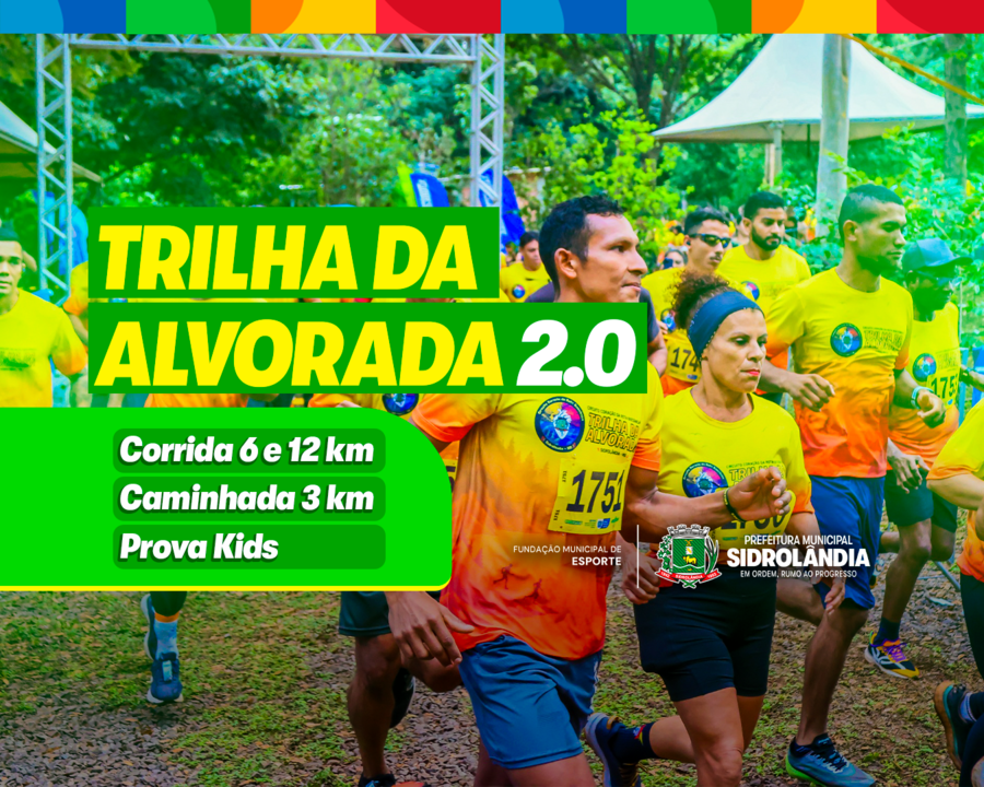 Vem aí a Trilha da Alvorada 2.0 com corrida, caminhada e prova kids em Sidrolândia