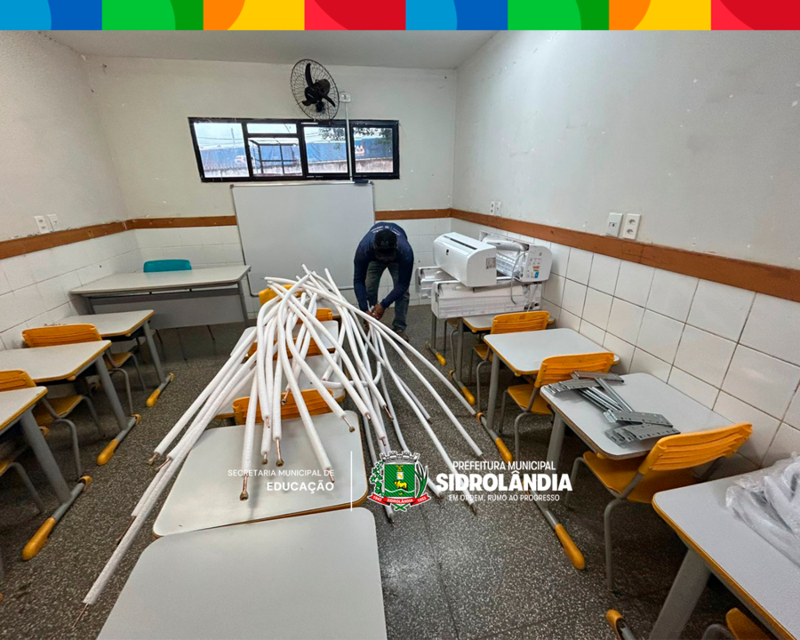 Climatização no CMEI Profª Telma Rabero é concluída e estudos técnicos avançam para outros CMEI’s