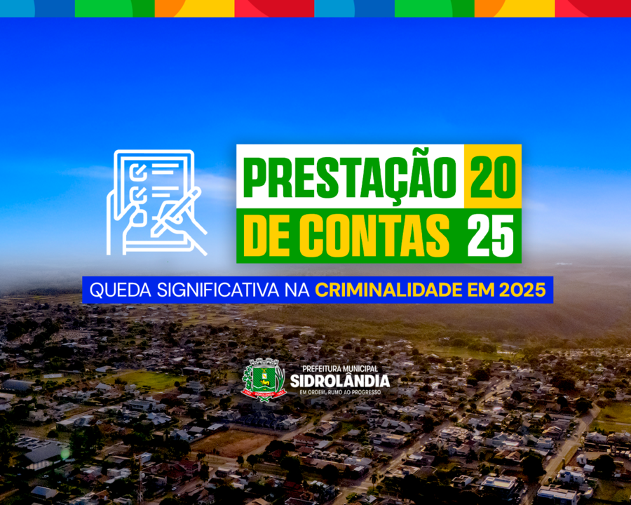 Dados de segurança apontam redução significativa da criminalidade em Sidrolândia