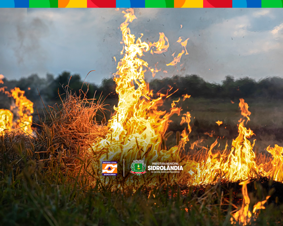 Defesa Civil reforça alerta contra queimadas e incêndios em Sidrolândia