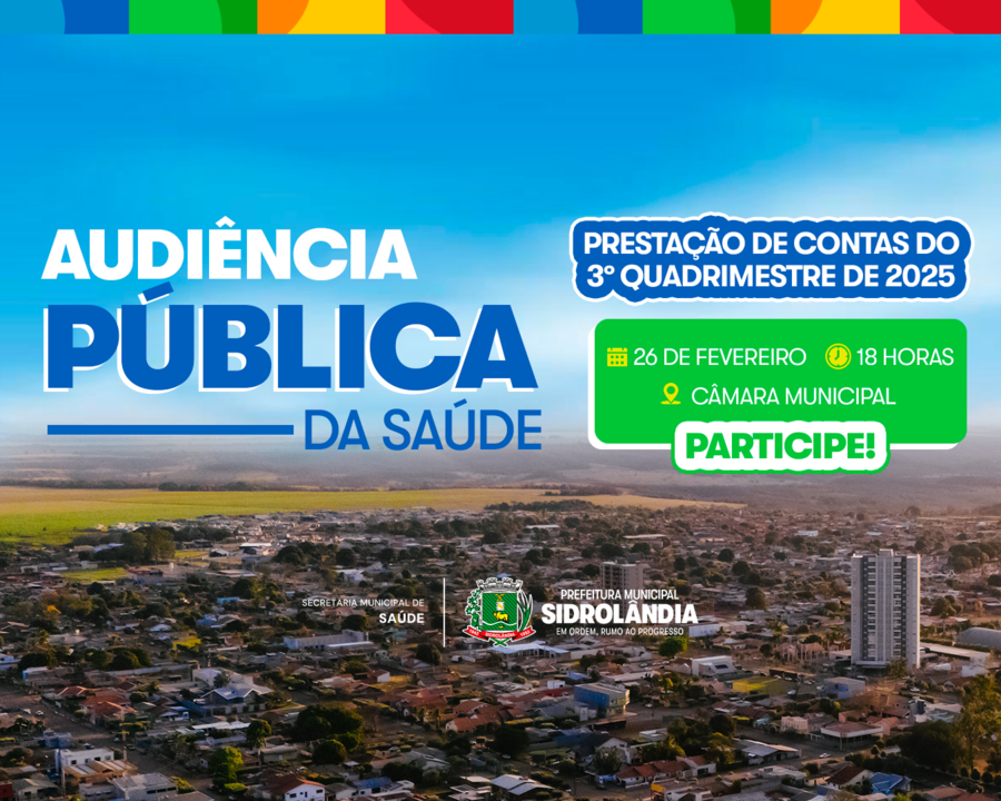 Secretaria de Saúde realiza audiência pública para apresentar prestação de contas do 3º quadrimestre de 2025