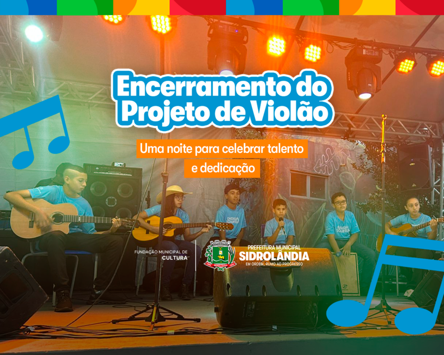Projeto de Violão: alunos sobem ao palco para grande apresentação de encerramento