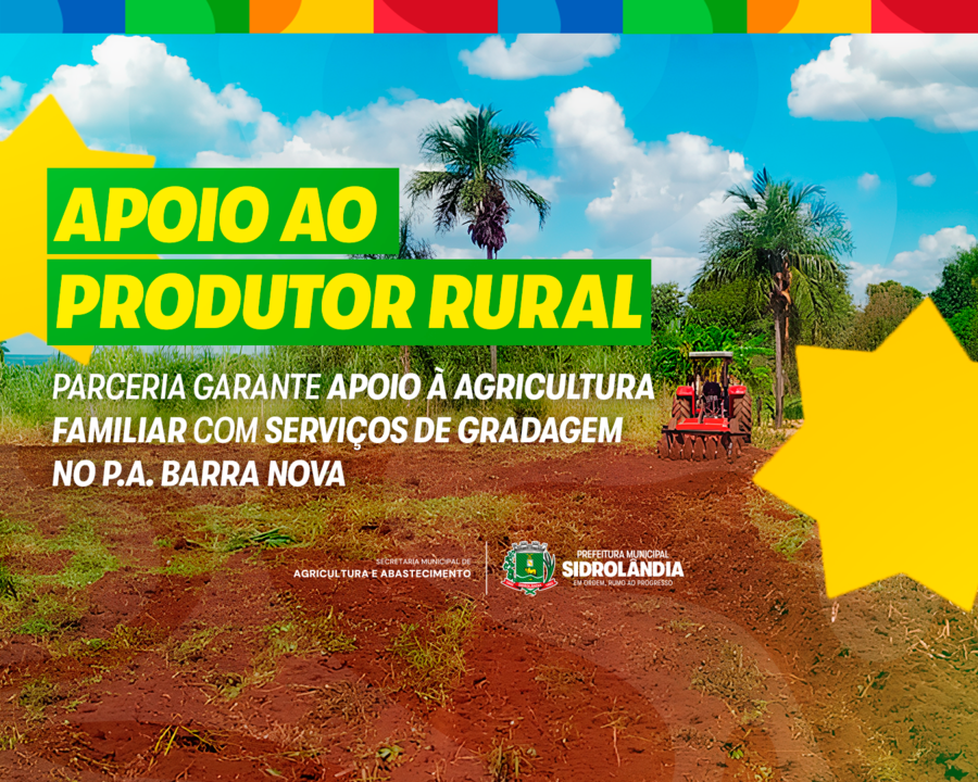 Parceria garante apoio à agricultura familiar com serviços de gradagem no P.A. Barra Nova e região