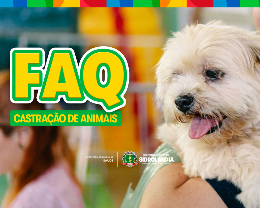 FAQ: entenda como funciona a castração de animais em Sidrolândia e como inscrever seu pet