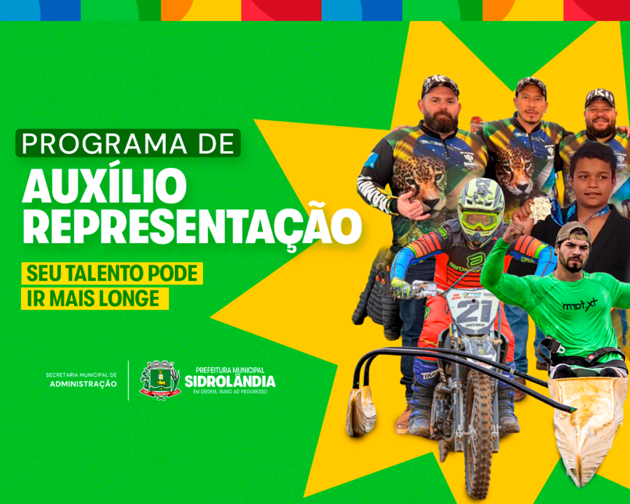 Prefeitura de Sidrolândia lança Programa de Auxílio Representação para apoiar talentos do município em competições e eventos