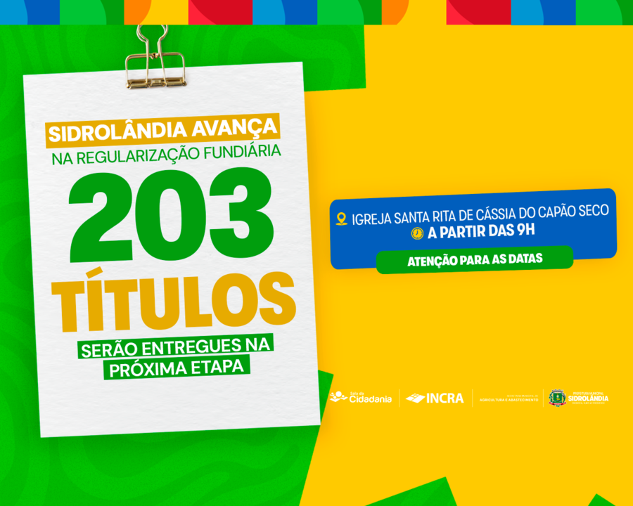 Entrega de títulos continua em Sidrolândia e chega a mais 203 famílias de assentamentos