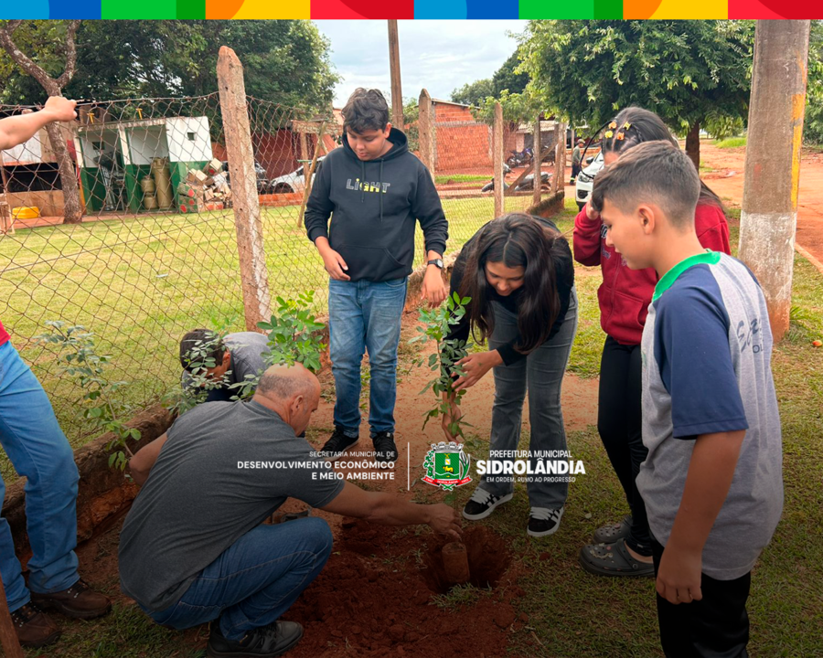 Projeto ‘Raízes do Futuro’ leva conscientização ambiental a alunos em Sidrolândia