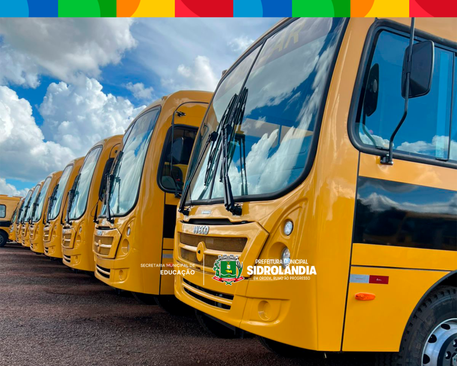 Dos 28 ônibus adquiridos, Sidrolândia recebe mais 8 com ar-condicionado e total já chega a 14