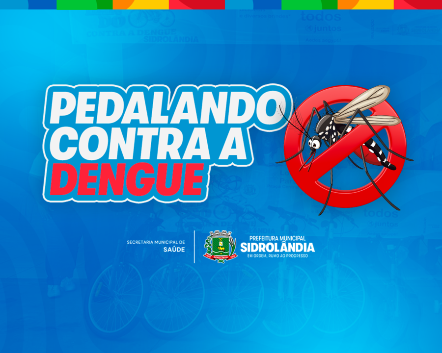 Pedalando contra a dengue movimenta Sidrolândia neste domingo (26) com saída do bairro São Bento