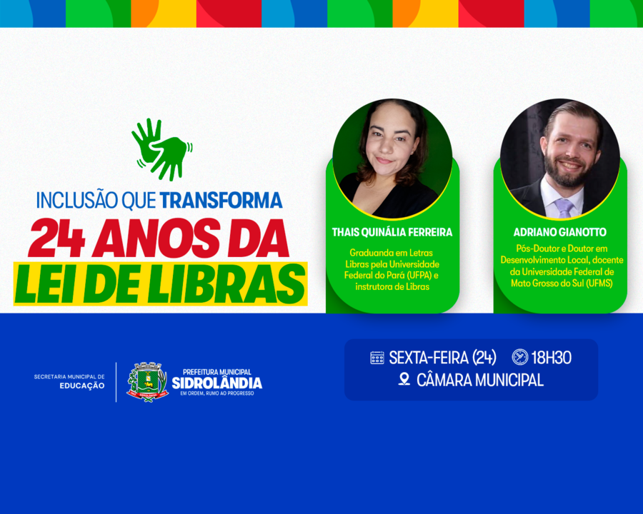  Sidrolândia realiza encontro da comunidade surda em celebração aos 24 anos da Lei de Libras