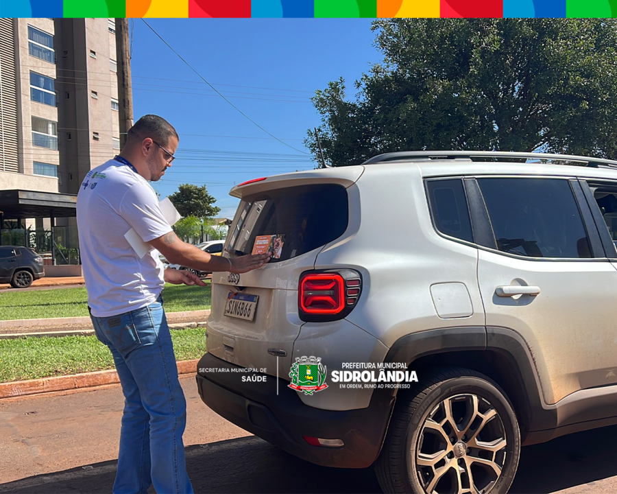 Blitz educativa do Abril Laranja conscientiza população e reforça proteção animal em Sidrolândia