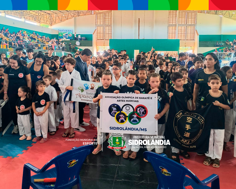 Sidrolândia sedia 1ª etapa Estadual de Karatê com mais de 600 atletas e 220 categorias em disputa
