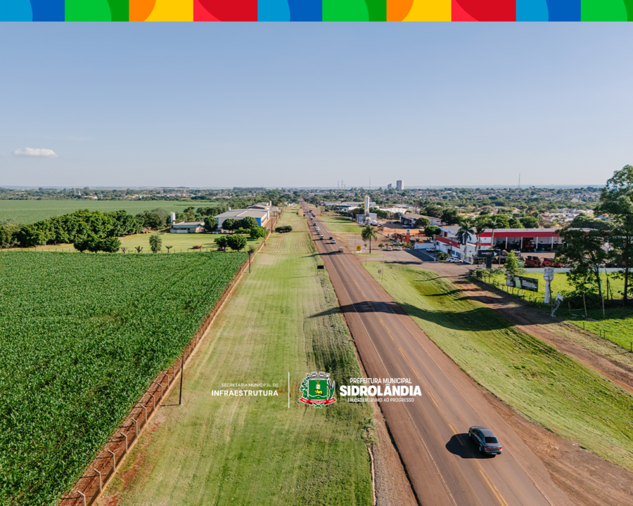 Entradas de Sidrolândia recebem limpeza contínua e reforçam segurança viária e cuidado urbano