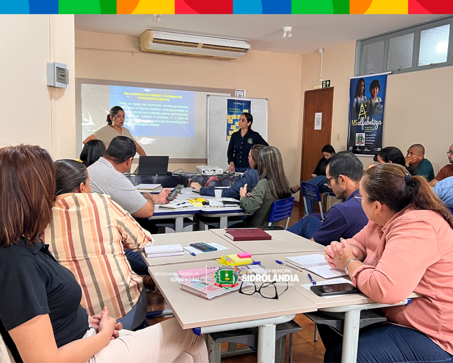 Diretores escolares participam de formação do MS Alfabetiza para fortalecer alfabetização em Sidrolândia