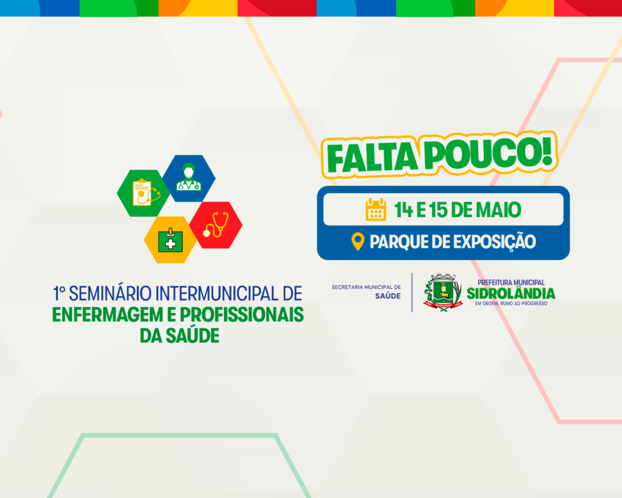 Seminário de Saúde em Sidrolândia se aproxima e reunirá profissionais de diversos municípios