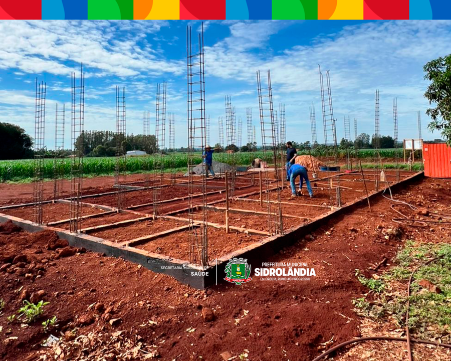 Prefeitura avança com construção de UBS no assentamento Bafo da Onça em Sidrolândia