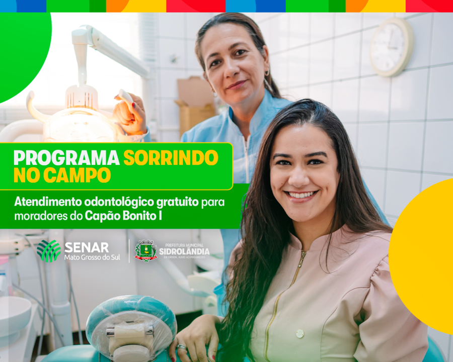 Programa “Sorrindo no Campo” leva atendimento odontológico gratuito para moradores da zona rural de Sidrolândia