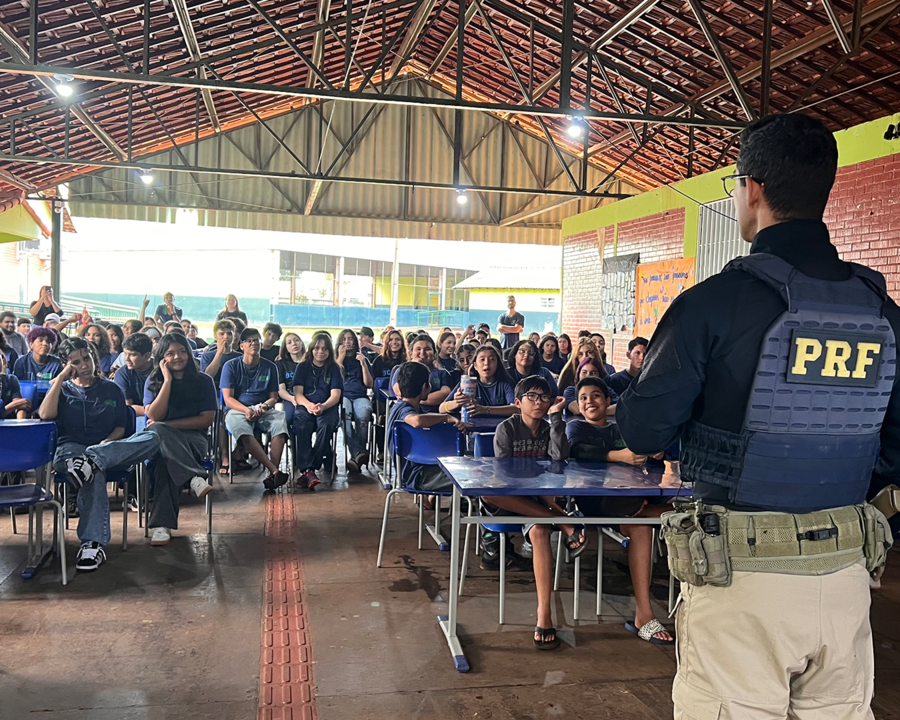 Maio Amarelo: Ditran e PRF realizam ações educativas sobre trânsito em escolas de Sidrolândia