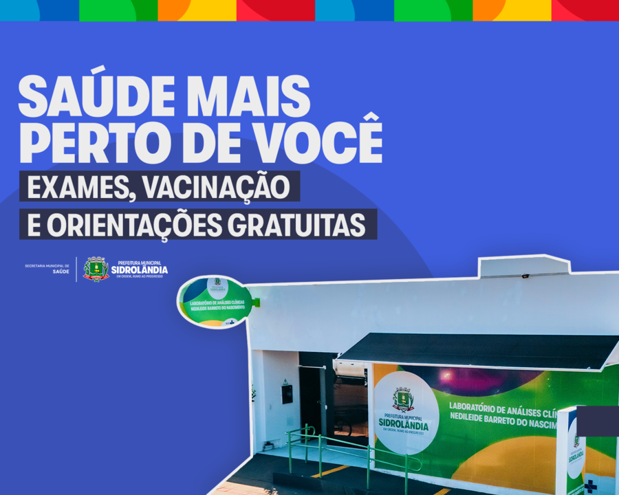 Secretaria de Saúde promove ação com exames, vacinação e orientações gratuitas no Laboratório Municipal