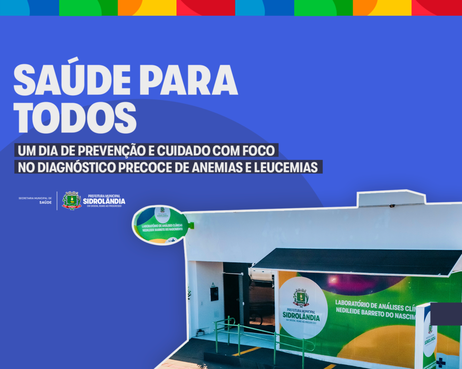 Prefeitura realiza ação “Saúde para Todos” com hemograma, testes rápidos, vacinação e orientações de saúde no Laboratório Municipal