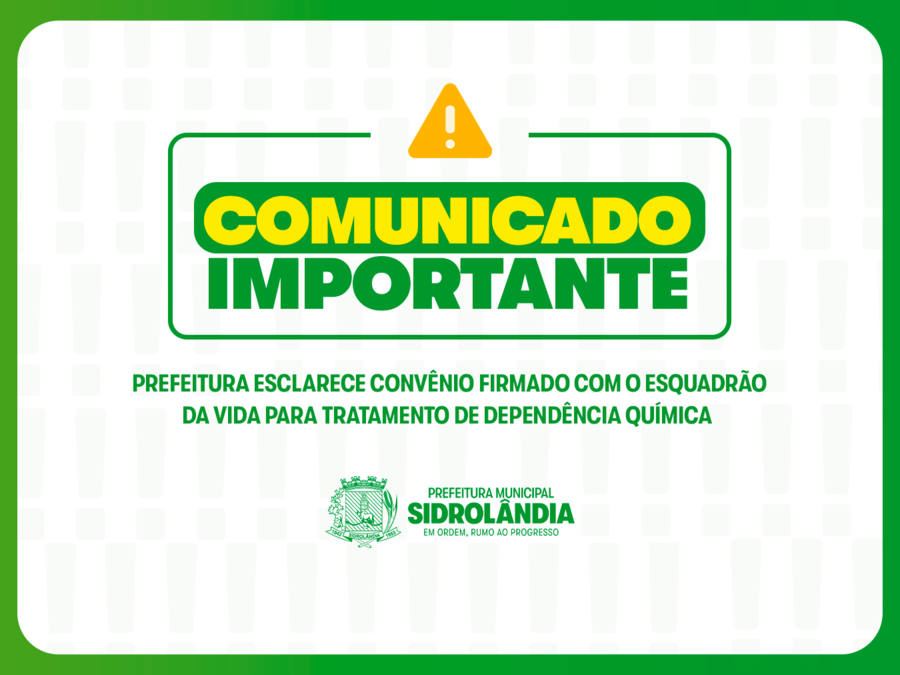 Prefeitura esclarece convênio firmado com o Esquadrão da Vida para tratamento de dependência química 