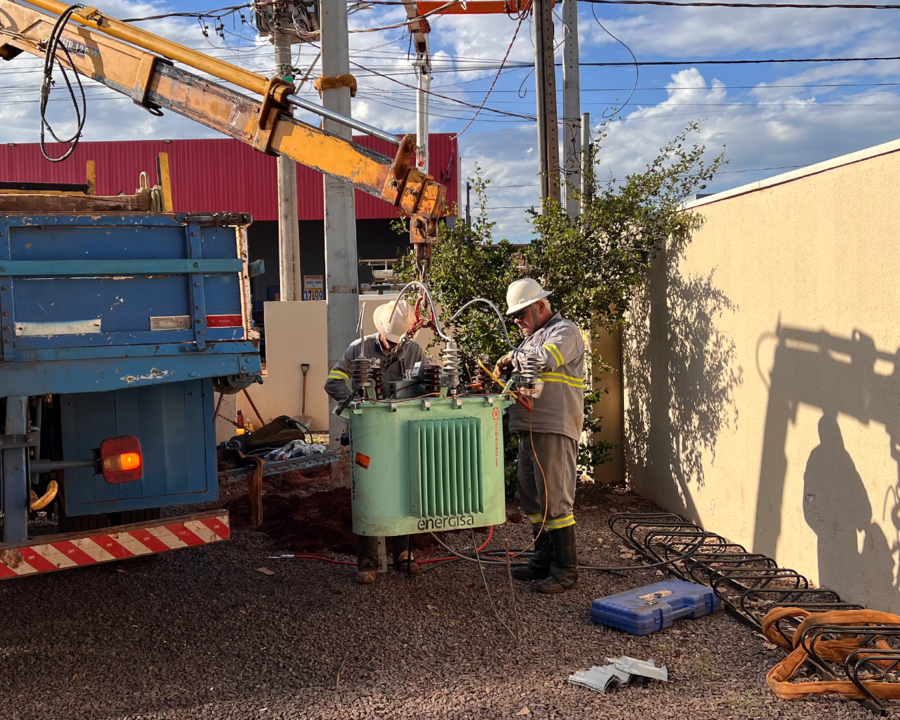 Novo transformador é instalado na UPA e garante energia exclusiva para a unidade