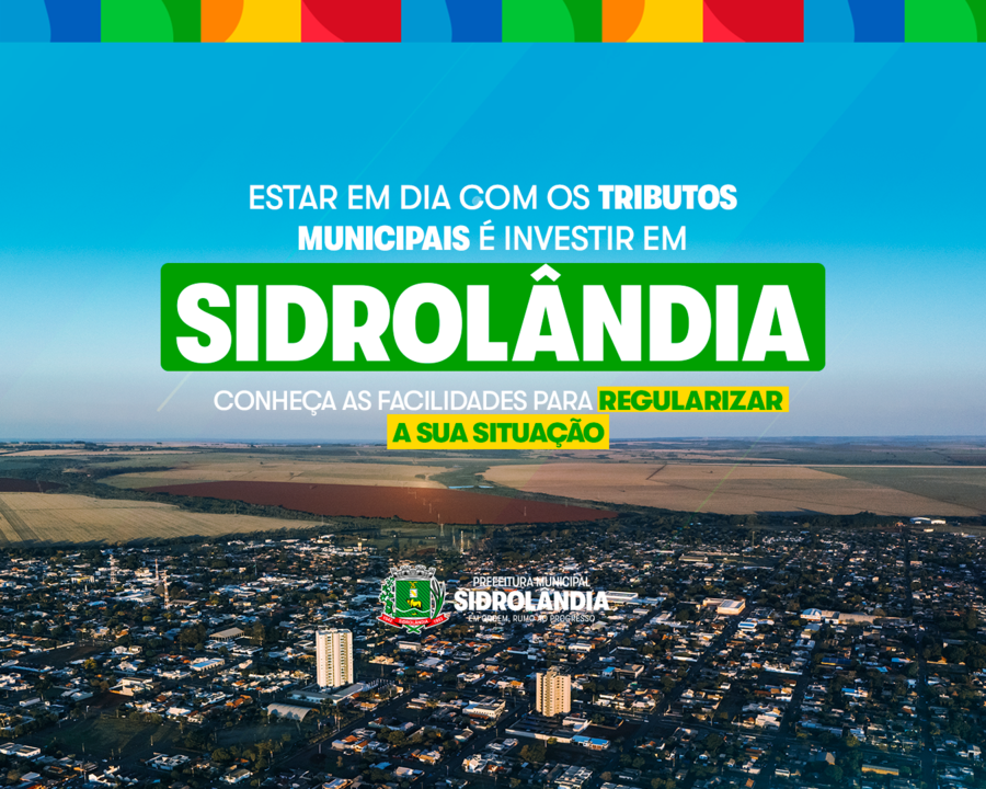 IPTU 2026: Ficar em dia com o município ajuda Sidrolândia a continuar avançando
