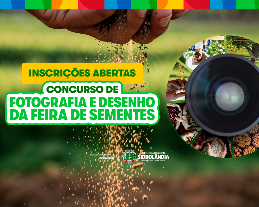 Concurso de Fotografia e Desenho da Feira de Sementes abre inscrições para estudantes da rede pública