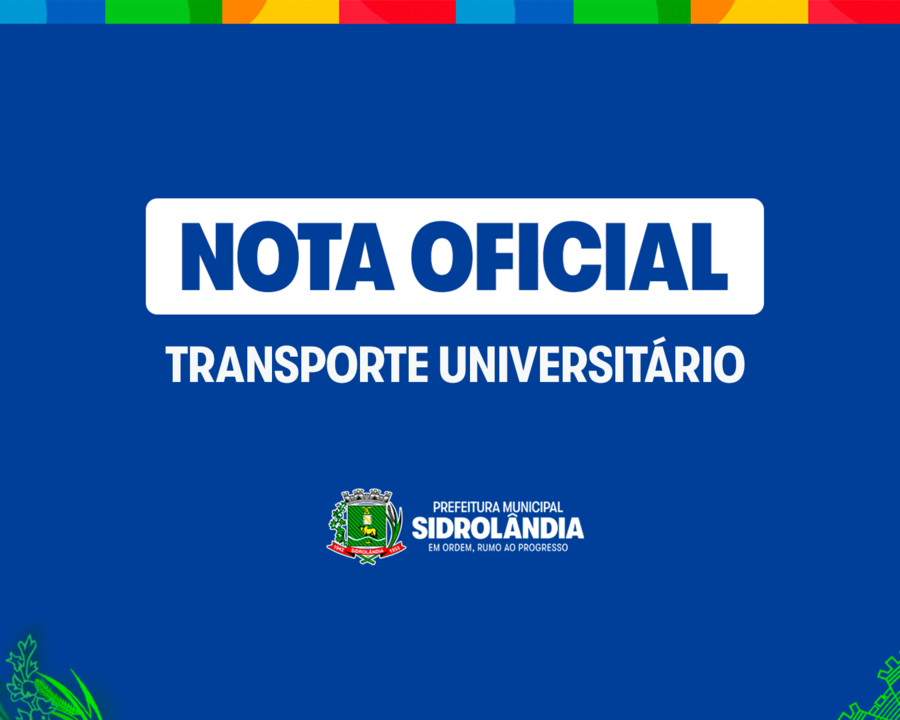 NOTA OFICIAL - TRANSPORTE UNIVERSITÁRIOS 