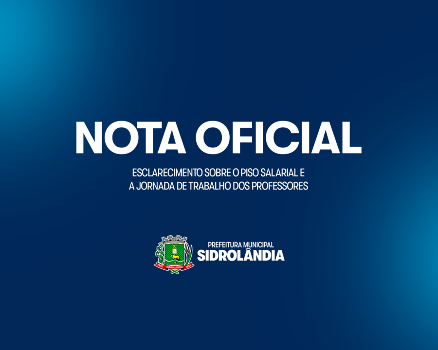 NOTA DE ESCLARECIMENTO SOBRE O PISO SALARIAL E A JORNADA DE TRABALHO DOS PROFESSORES