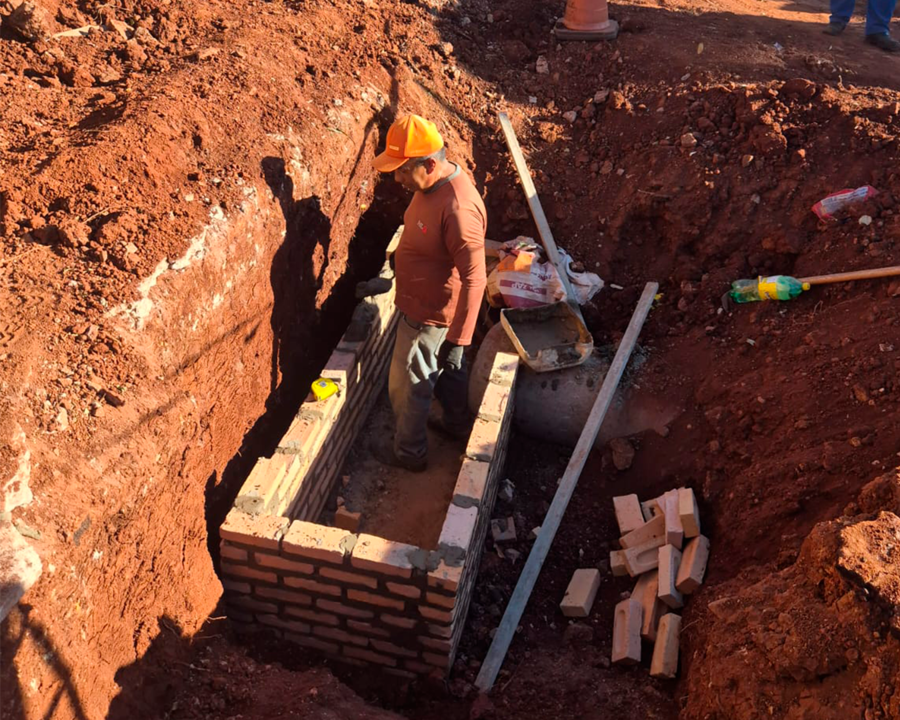 Jardim do Sul recebe novas galerias para melhorar o escoamento da água da chuva