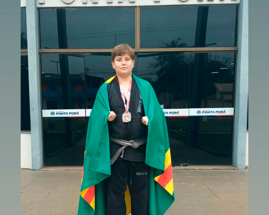 Murilo Augusto Christ de Brites, conquista 3º lugar em etapa do Internacional Open de Jiu-Jitsu
