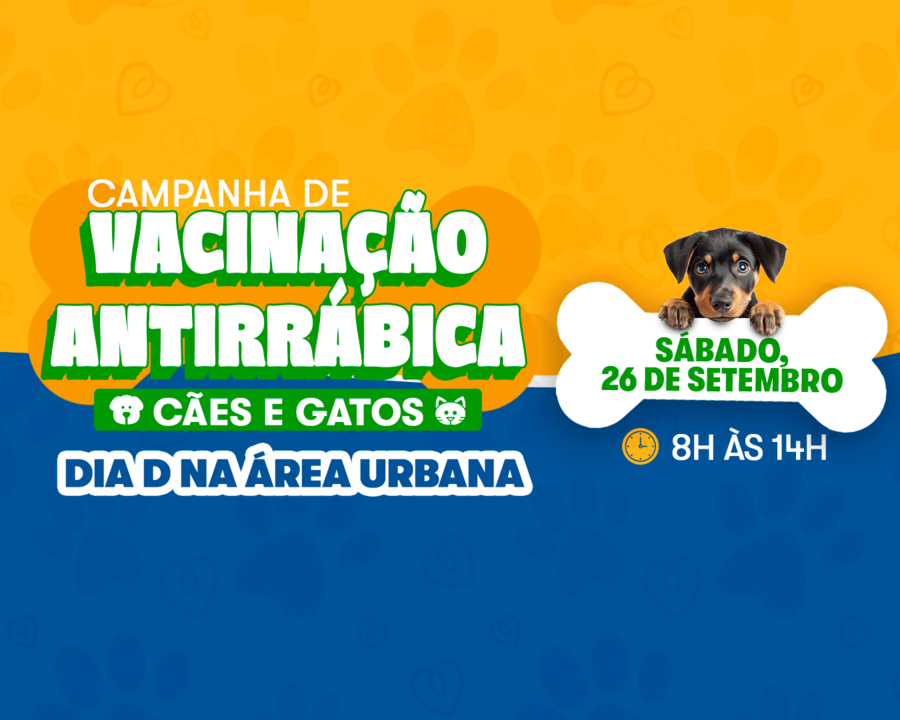 Dia D da vacinação antirrábica será neste sábado (26) em 12 pontos de Sidrolândia
