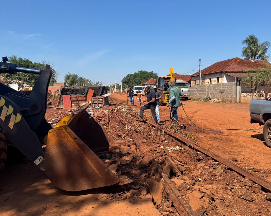 Retirada de trilhos será ampliada para todo o perímetro urbano de Sidrolândia