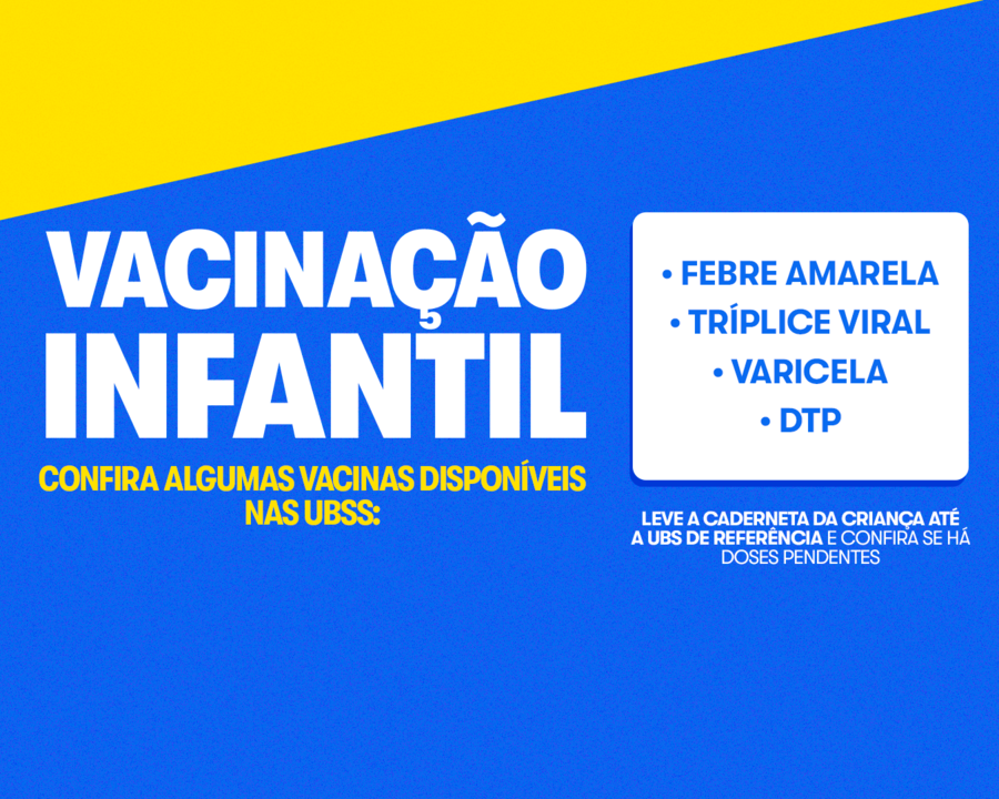 UBSs de Sidrolândia oferecem vacinas importantes para a proteção das crianças