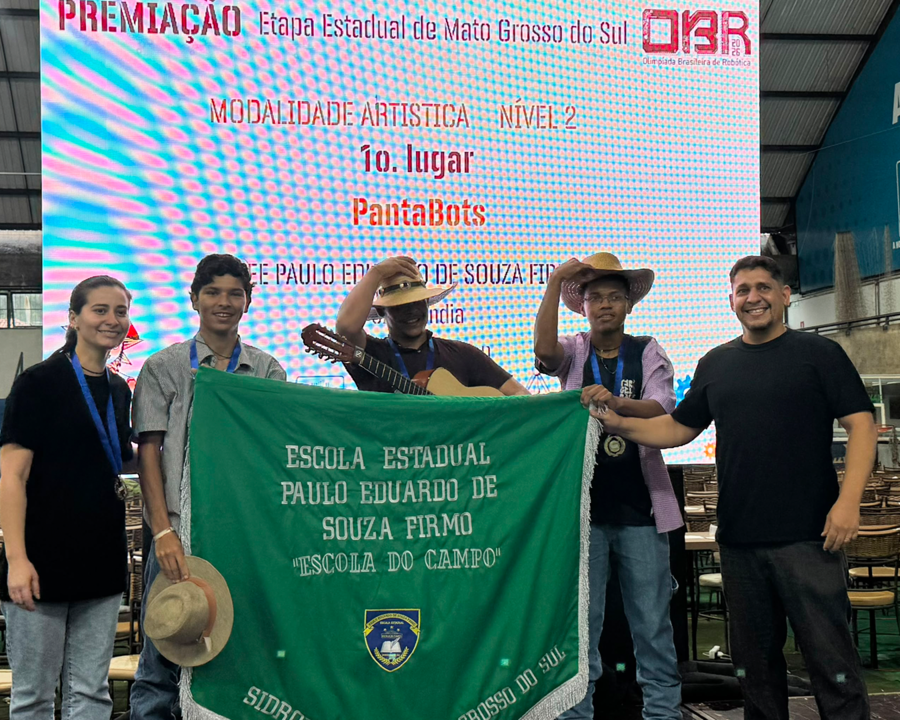 Estudantes de Sidrolândia vencem etapa estadual de robótica e avançam para competição nacional